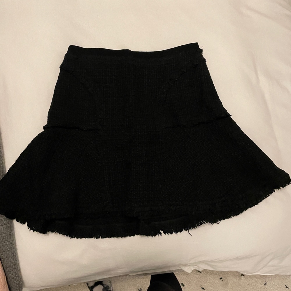 Rebecca Taylor black tweed skirt, size 4